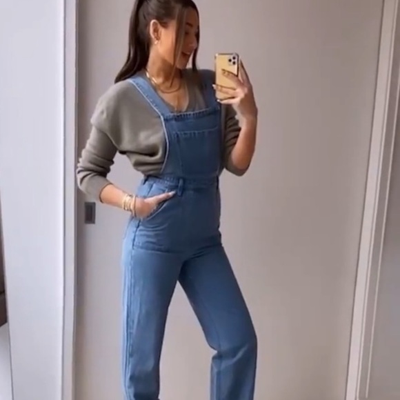 #Cybermondaysale WeWoreWhat Slouchy Slit Overall - Picture 2 of 5